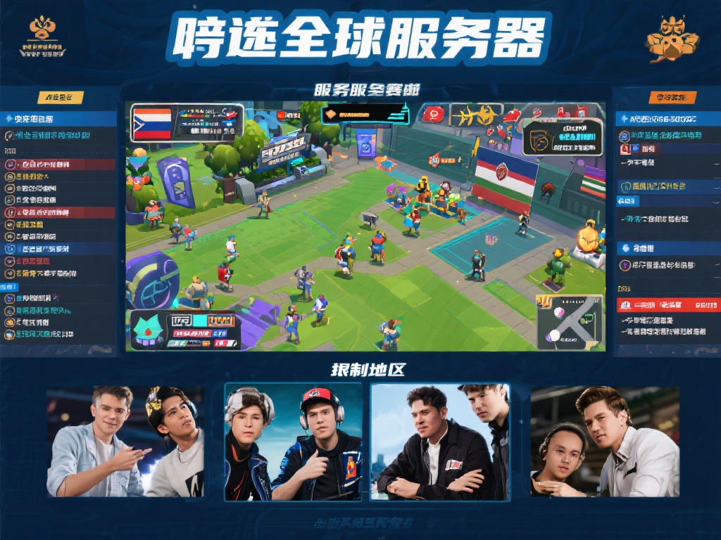 访问全球服务器
很多玩家希望和其他地区的朋友组队